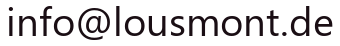 E-Mail-Adresse von Lousmont (als Bild dargestellt; bitte abtippen oder das Kontaktformular nutzen)